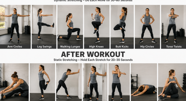 Best Stretching Exercises Before and After Workouts